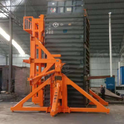 Single Flip Mobile Container Flipper With Carbon Steel Container Tilter